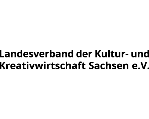 Schriftzug Landesverband der Kultur- und Kreativwirtschaft Sachsen e.V.