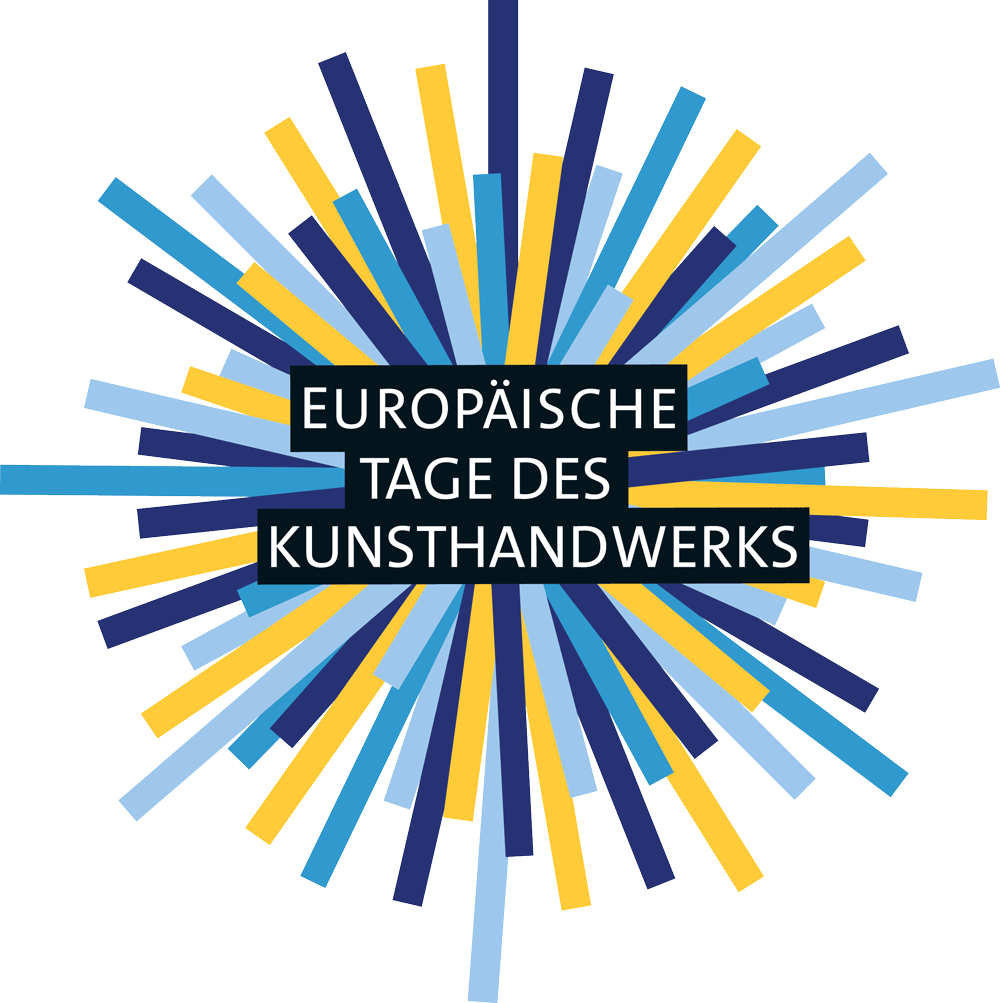 Buntes Logo mit Schriftzug Europäische Tage des Kunsthandwerks